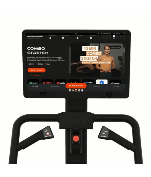 Escaladora STEPR PRO+ con Pantalla Táctil HD de 27”